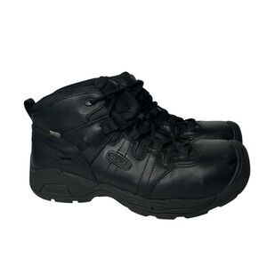 Keen Men's Black uility Leather Boots 11.5 D